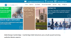 Desktop Screenshot of cambridgewebsolutions.co.uk